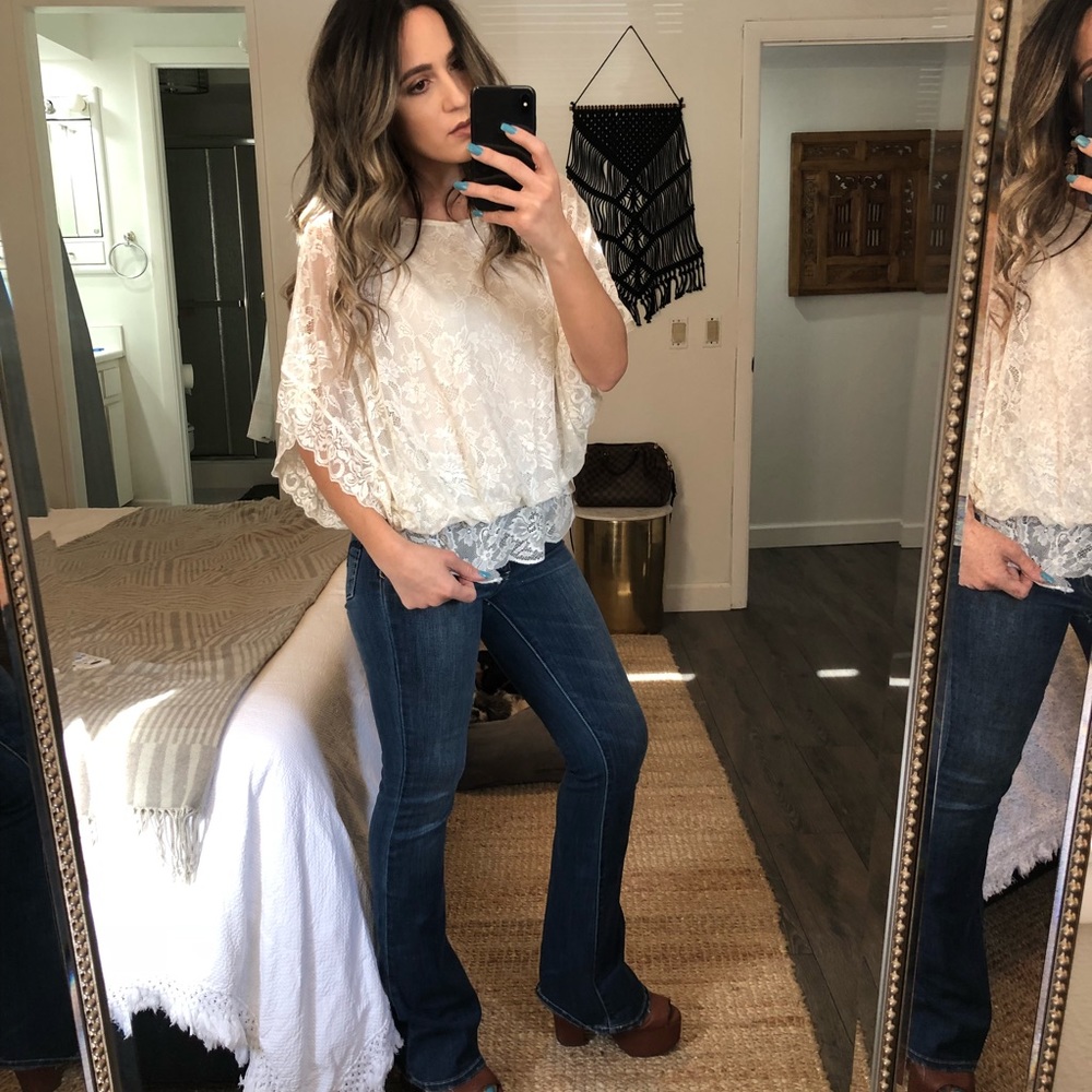 White lace blouse